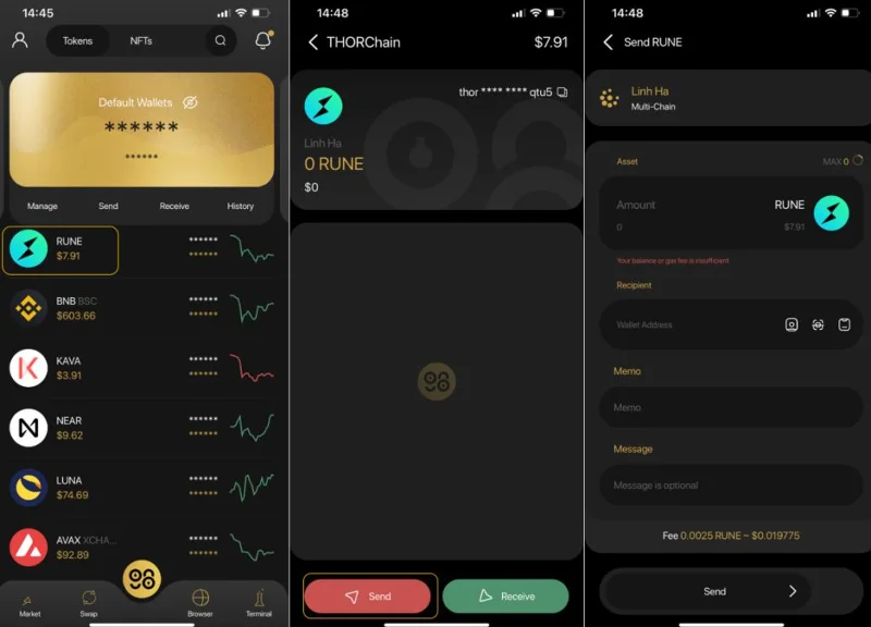 Cos'è il portafoglio THORChain (RUNE)?  Istruzioni per la creazione e l'utilizzo del portafoglio THORChain (RUNE)