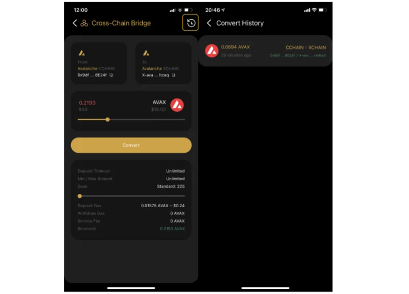 Instrucciones para convertir tokens entre cadenas a través de SpaceGate de Coin98 Super App