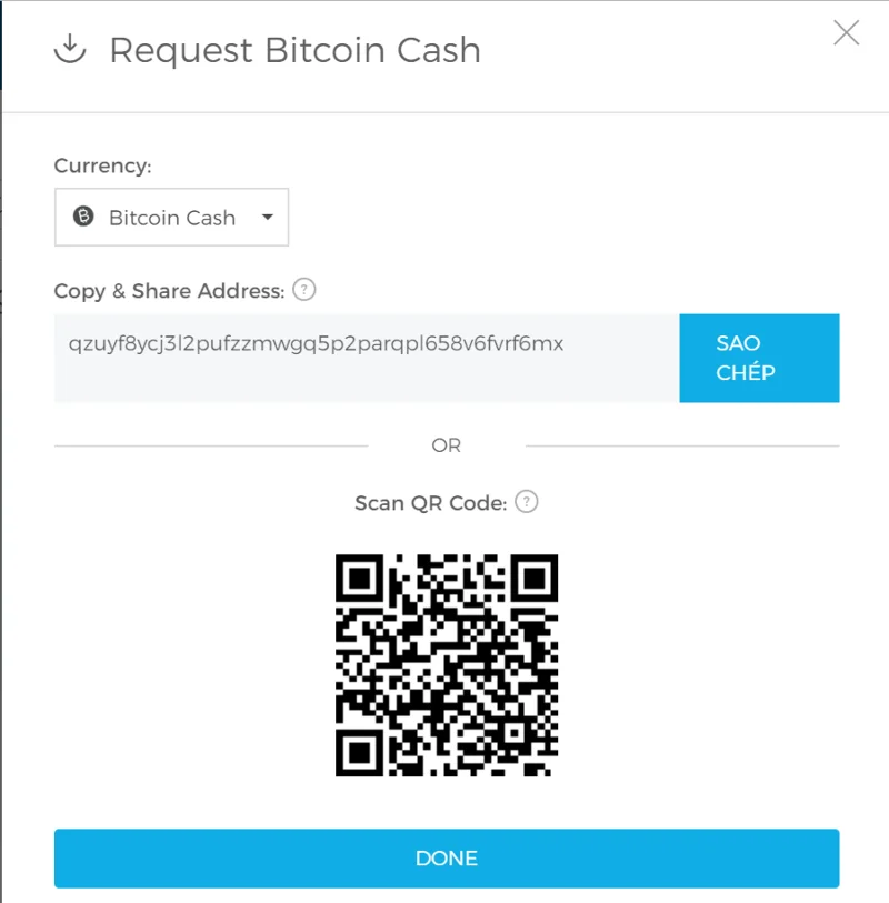 Portfel Blockchain - BCH