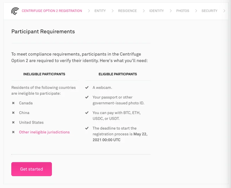 Инструкции по участию в продаже токенов Centrifuge (CFG) на Coinlist подробные и понятные.