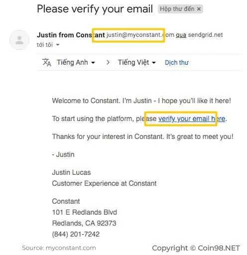 ¿Qué es constante?  Instrucciones para el registro de cuenta y verificación KYC en Constant