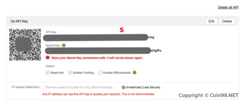 Cómo generar una clave API en los intercambios