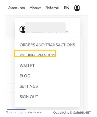 ¿Qué es constante?  Instrucciones para el registro de cuenta y verificación KYC en Constant