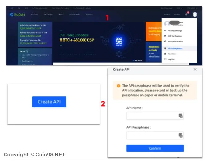 Cómo generar una clave API en los intercambios
