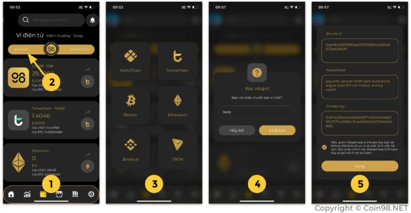 Panduan Pengguna Dompet USDT Coin98