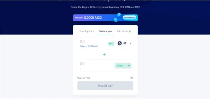 Comment utiliser MDEX Exchange : un guide étape par étape