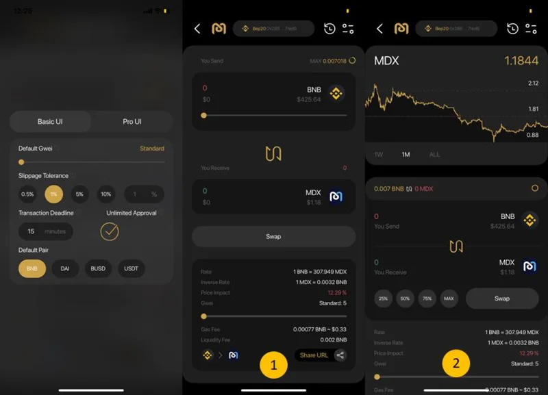 คำแนะนำสำหรับการซื้อขาย MDEX บน Coin98 Super App
