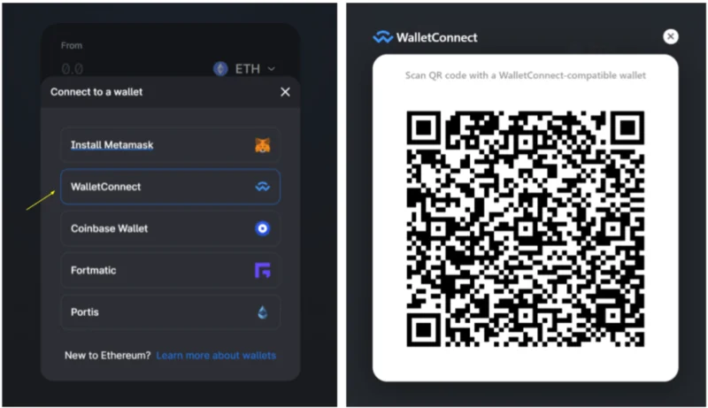 Instrucciones para conectar Coin98 Wallet con Uniswap