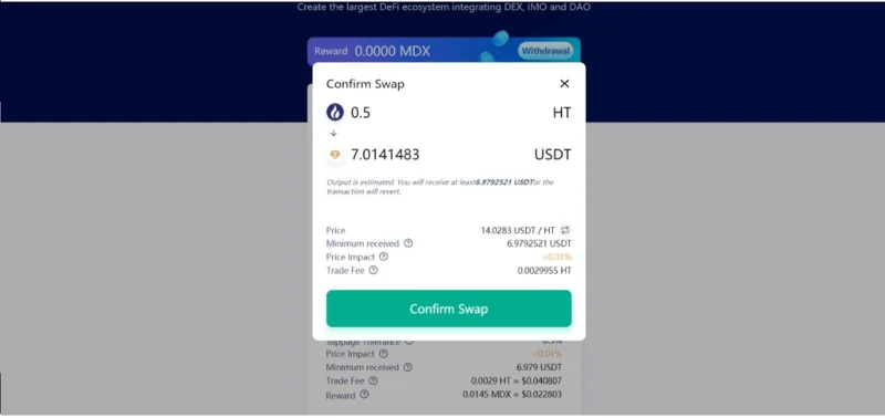 Comment utiliser MDEX Exchange : un guide étape par étape