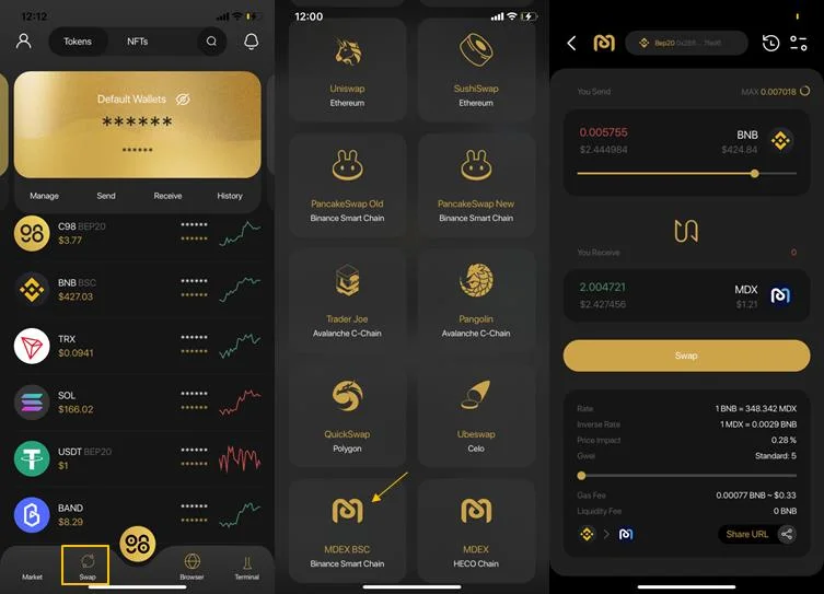 Cómo usar MDEX Exchange: una guía paso a paso