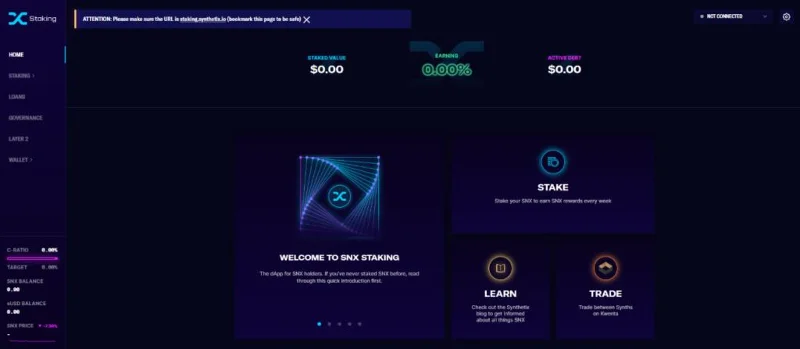 Plataforma de participación de Synthetix