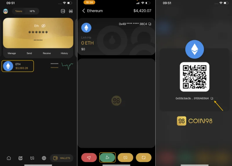 Menghantar token Ethereum