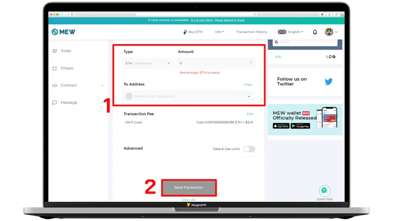 Instructies voor het maken en gebruiken van een gedetailleerde MyEtherWallet (MEW) portemonnee