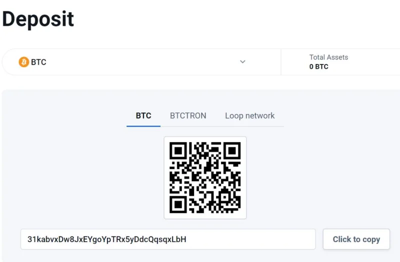 การฝาก Bitcoin