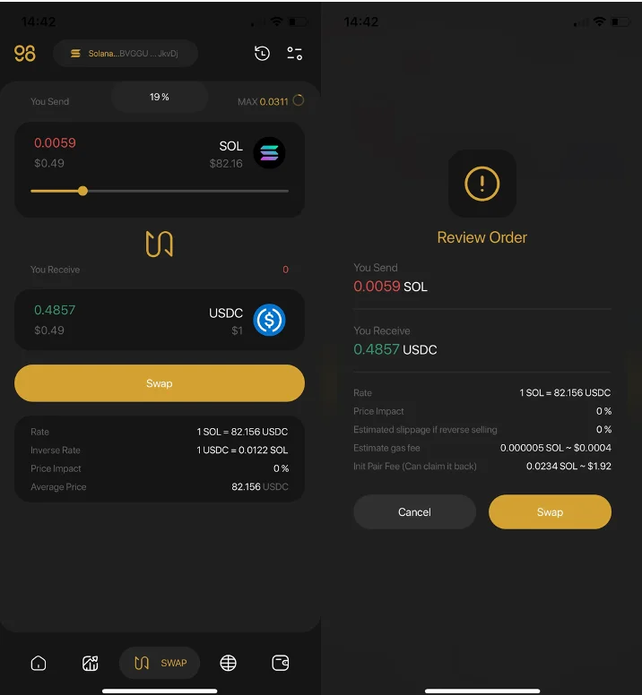 Instructies om Coin98 Exchange rechtstreeks op Coin98 Super App te gebruiken