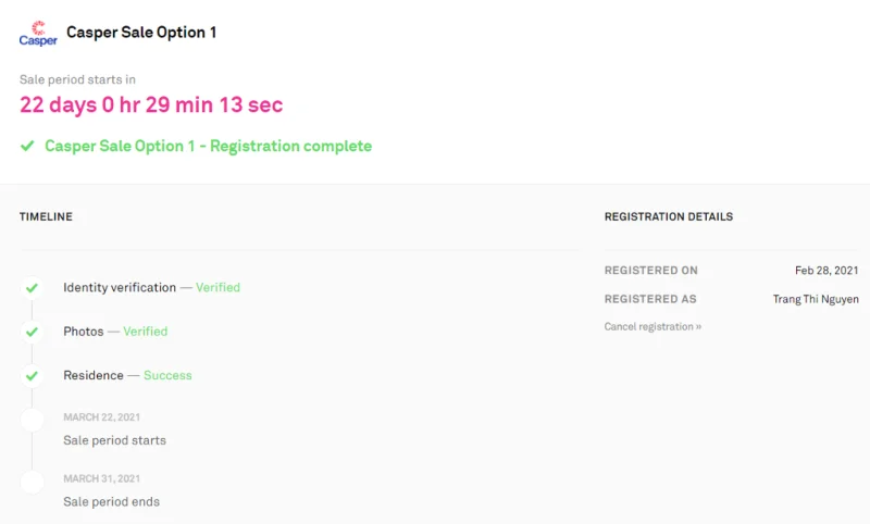 Anweisungen zum Kauf von Sale Casper & MINA Tokens auf Coinlist