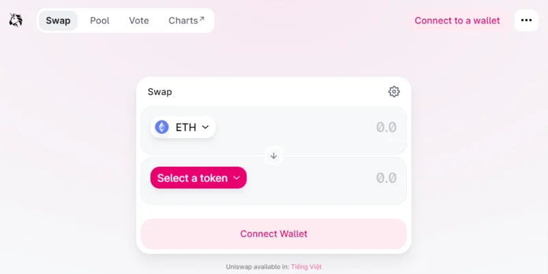 Interface Uniswap