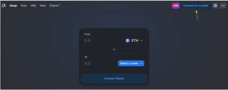 Instrucciones para conectar Coin98 Wallet con Uniswap