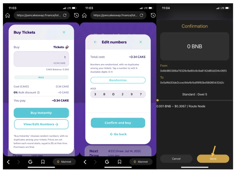 دليل AZ حول كيفية استخدام PancakeSwap على تطبيق Coin98 Super