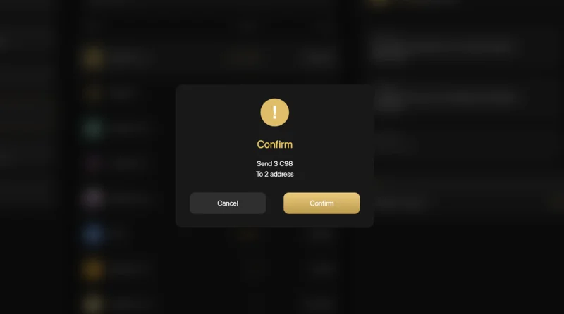 Apakah Multi-Send?  Menghantar token ke berbilang alamat dalam satu transaksi di Coin98 Exchange