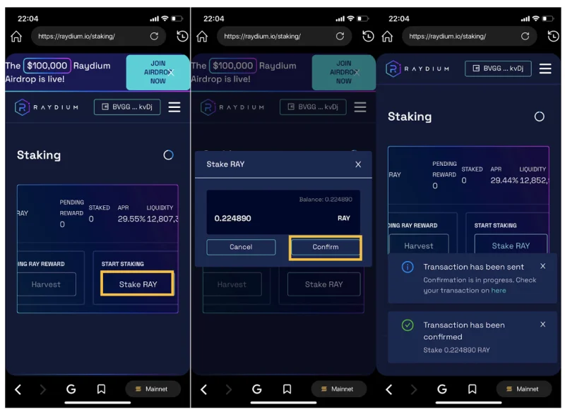 Hoe Raydium Exchange (RAY) te gebruiken: een stapsgewijze handleiding