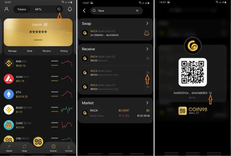 Cómo almacenar el token RACA