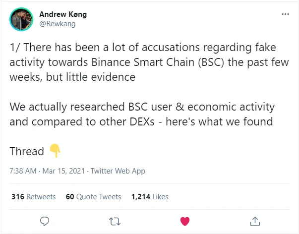 Binance Smart Chain（BSC）とEthereumのDeFi比較-ガス料金の削減は利点ですか？