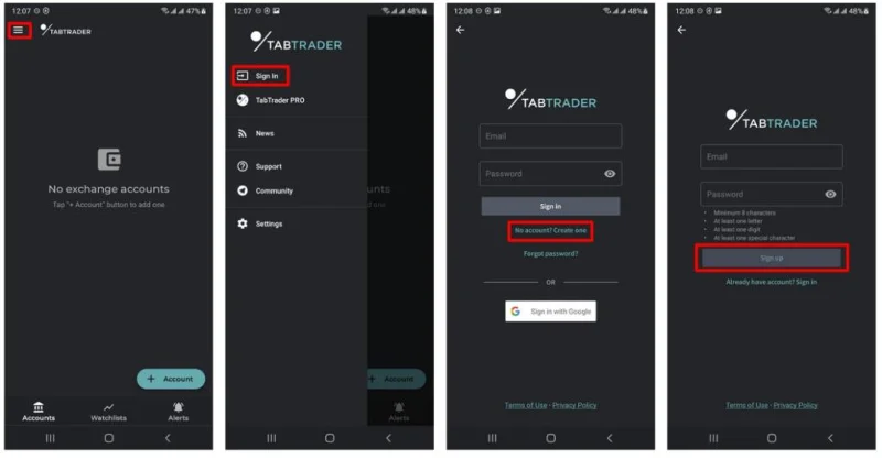 Guía detallada del usuario de Tabtrader para novatos