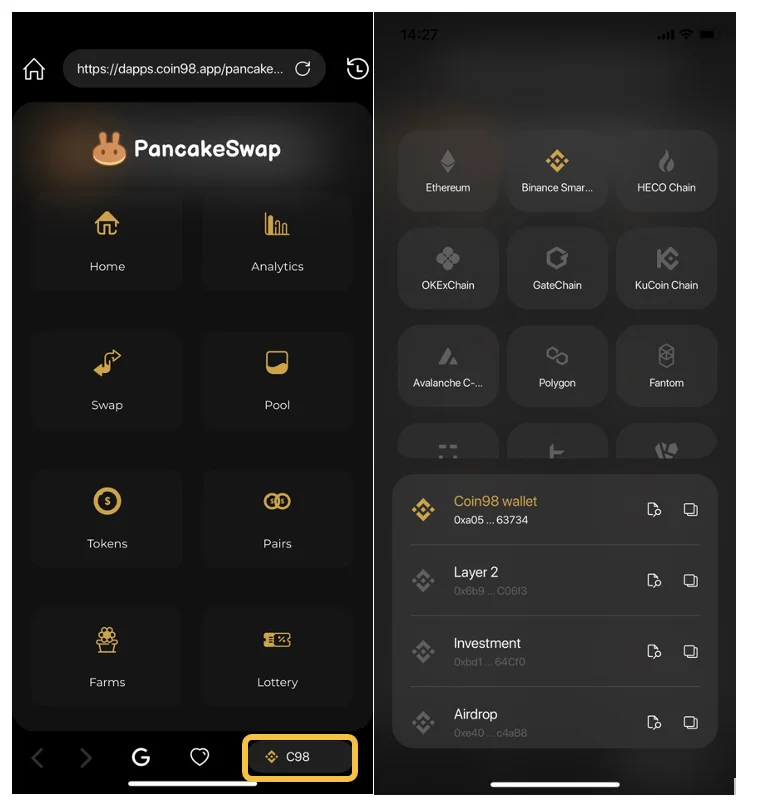 Multichain dApp Broswer: un tesoro de servicios DeFi multiplataforma está disponible en Coin98 Super App
