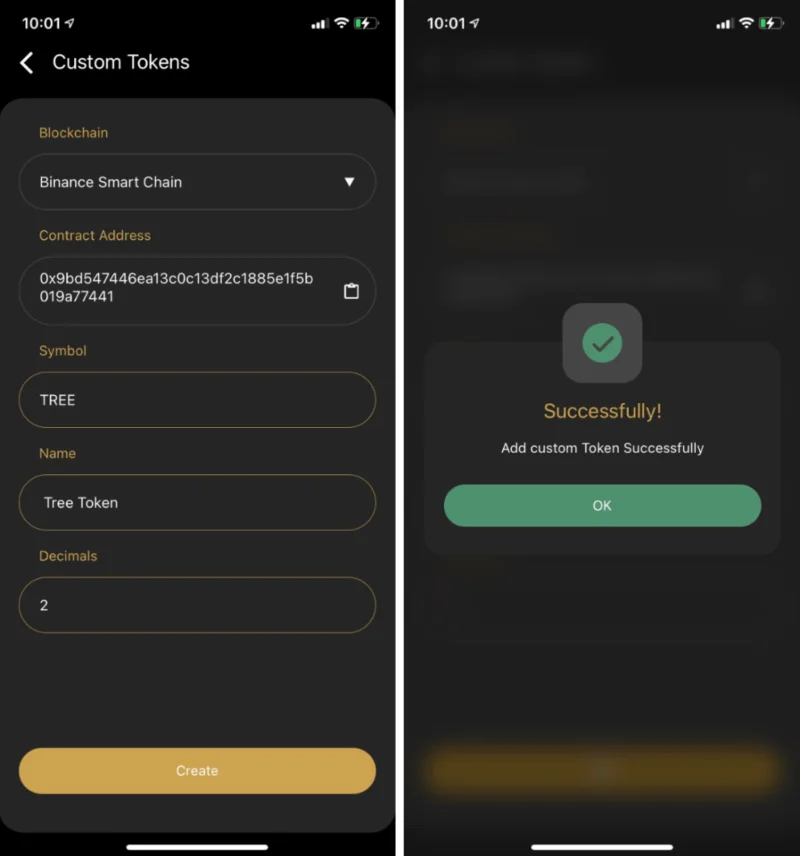Cómo agregar token personalizado en Coin98 Super App