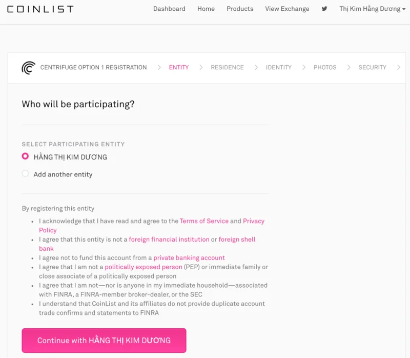 Инструкции по участию в продаже токенов Centrifuge (CFG) на Coinlist подробные и понятные.