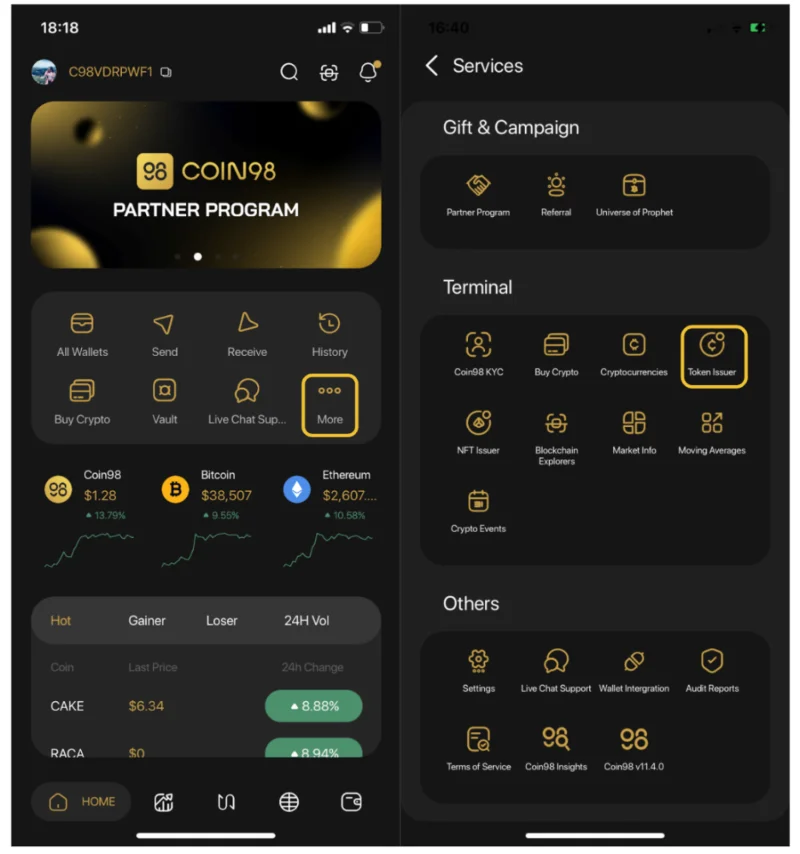 Wat is een tokenuitgever?  Geef uw eigen token uit op Coin98 Exchange