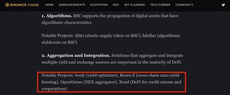Reconocimiento de Beefy Finance