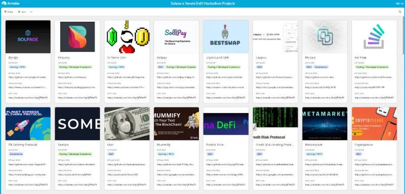 Os 5 principais projetos pendentes em Solana e Serum DeFi Hackathon