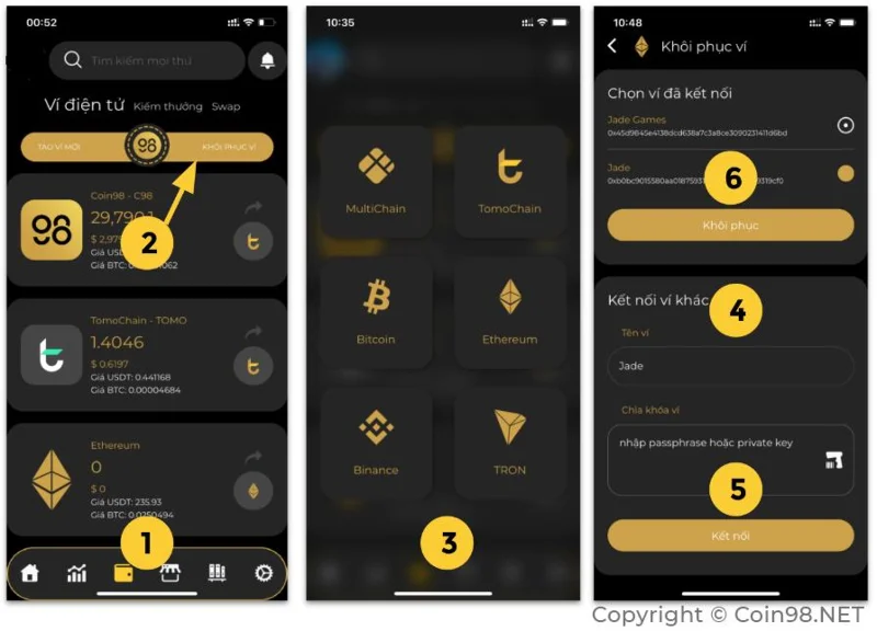 Panduan Pengguna Dompet USDT Coin98