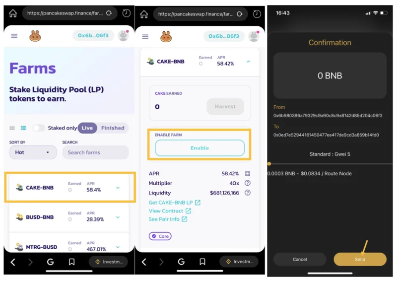دليل AZ حول كيفية استخدام PancakeSwap على تطبيق Coin98 Super