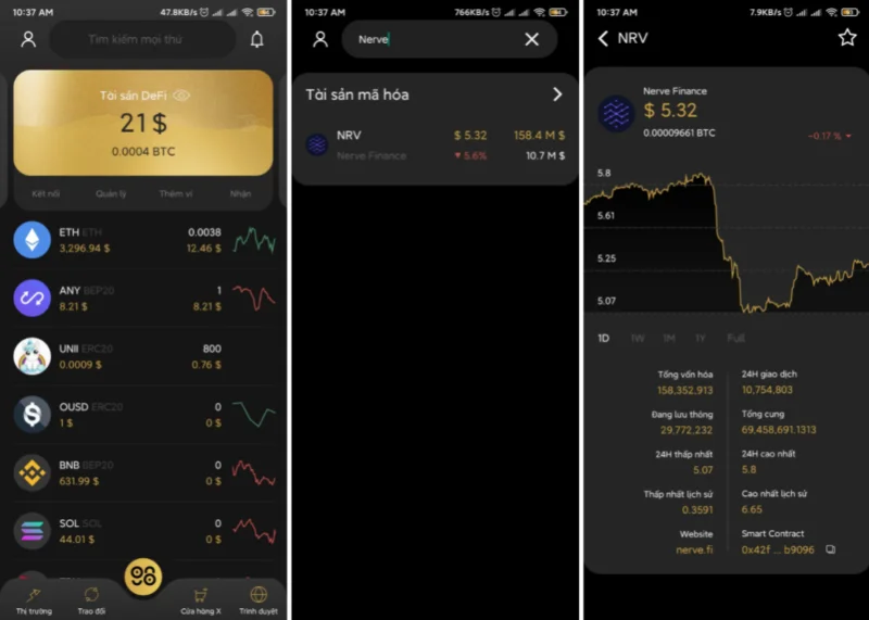 Cos'è Nerve Finance (NRV)?  Set completo di criptovalute NRV