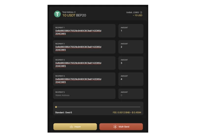 Apakah Multi-Send?  Menghantar token ke berbilang alamat dalam satu transaksi di Coin98 Exchange