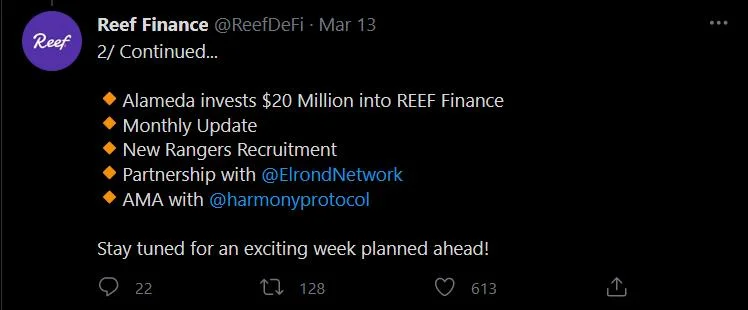 De ruzie tussen Reef Finance (REEF) en Alameda Research