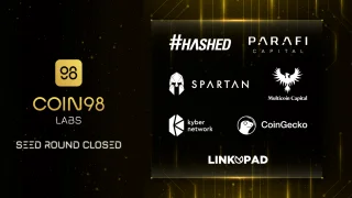 Coin98 Labs voltooit een seed-ronde van $ 1,25 miljoen, geleid door fondsen ParaFi Capital, Multicoin Capital, Hashed en Spartan Group