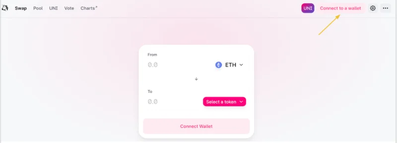 Instrucciones para conectar Coin98 Wallet con Uniswap