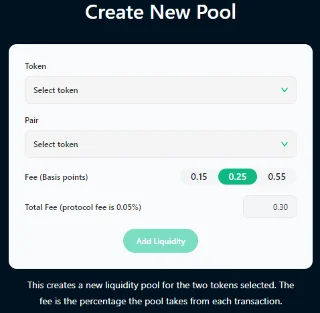 Ref Financeの流動性プール