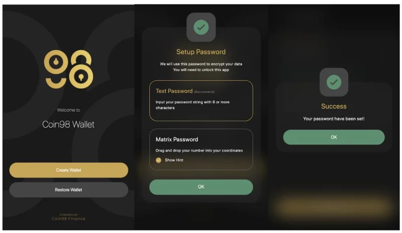 Instrucciones para importar una billetera multicadena a la billetera Coin98