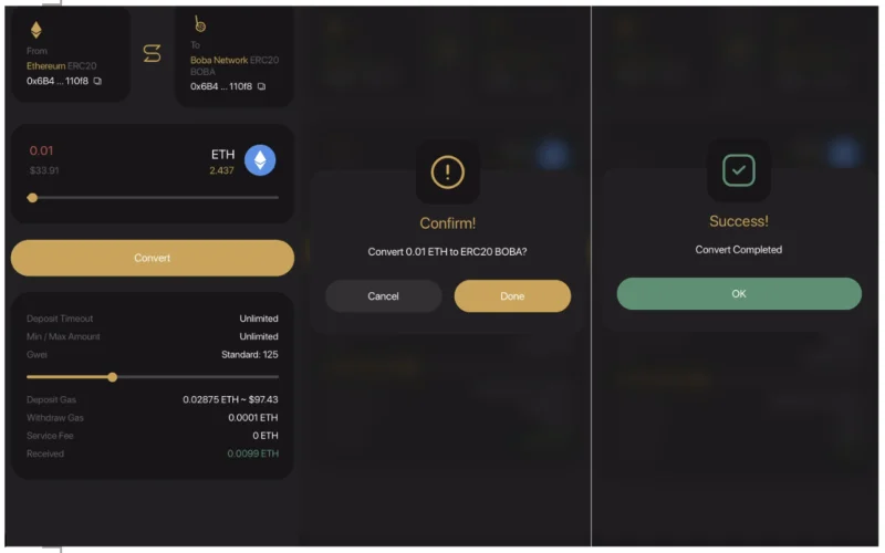 Instrucciones para convertir tokens entre cadenas a través de SpaceGate de Coin98 Super App