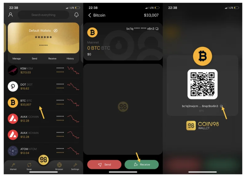 การโหลด Bitcoin ลงในกระเป๋าเงิน