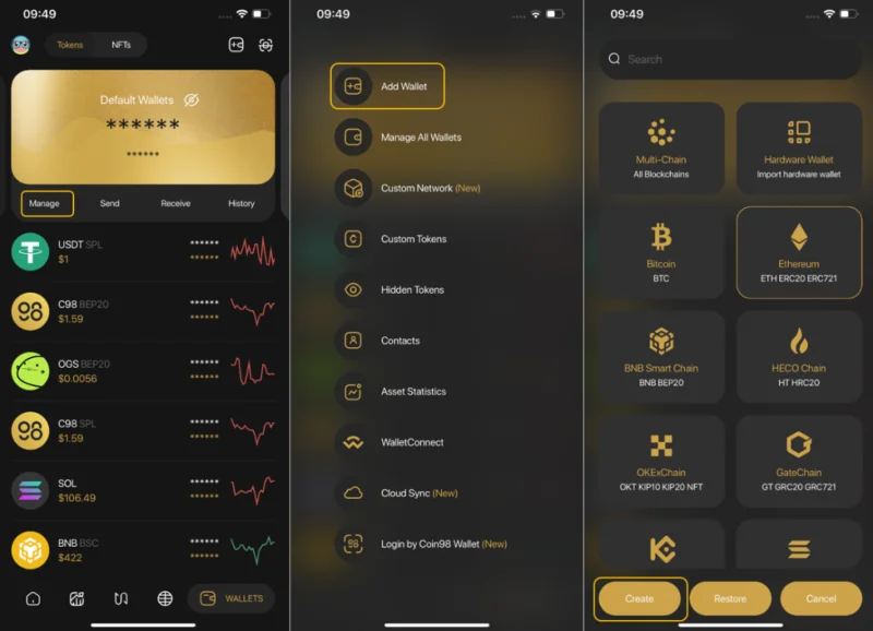 Membuat dompet Ethereum