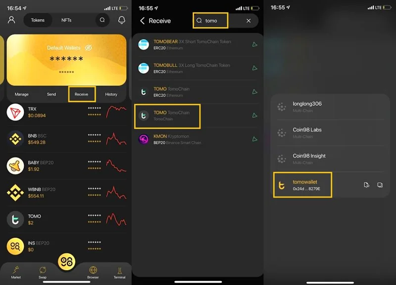 Cos'è il portafoglio TomoChain?  Istruzioni per creare e utilizzare il portafoglio TomoChain (TOMO, TRC21)