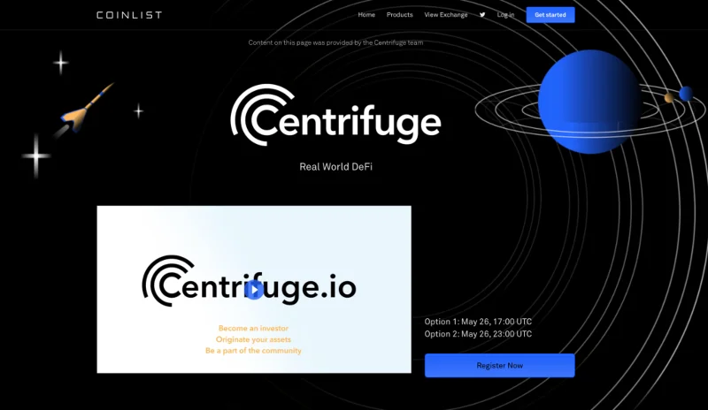 Инструкции по участию в продаже токенов Centrifuge (CFG) на Coinlist подробные и понятные.