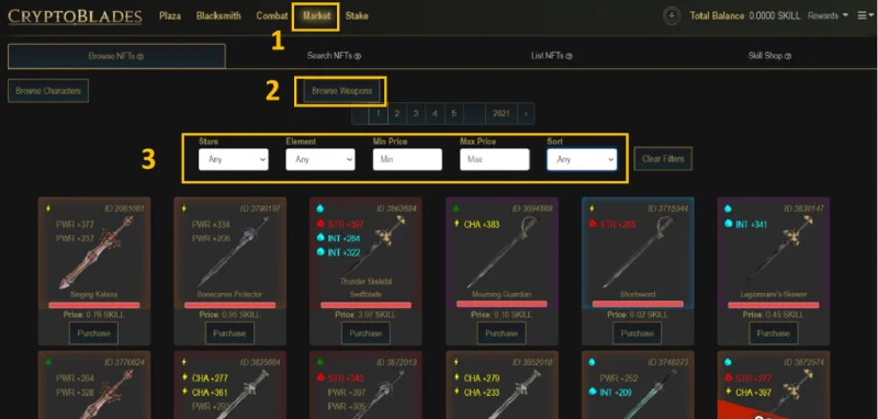 توجه للعب لعبة NFT CryptoBlades لكسب المال من AZ