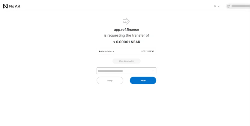 Ref Finance入金